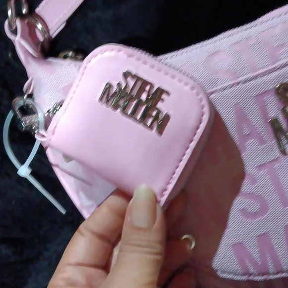 NWT Steve Madden pink barmin w/matching coin purse - Picture 2 of 7